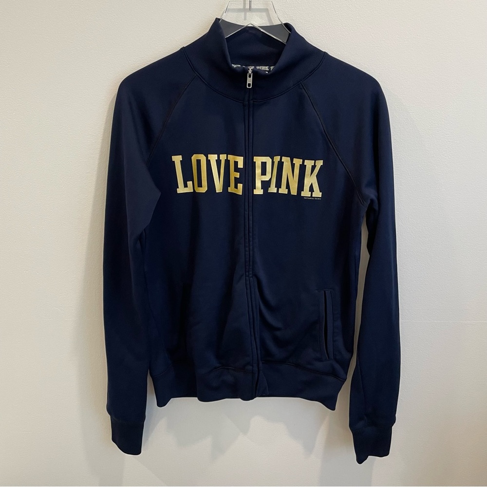 Victoria’s Secret PINK University of Pittsburgh Team Zip Up Track Jacket